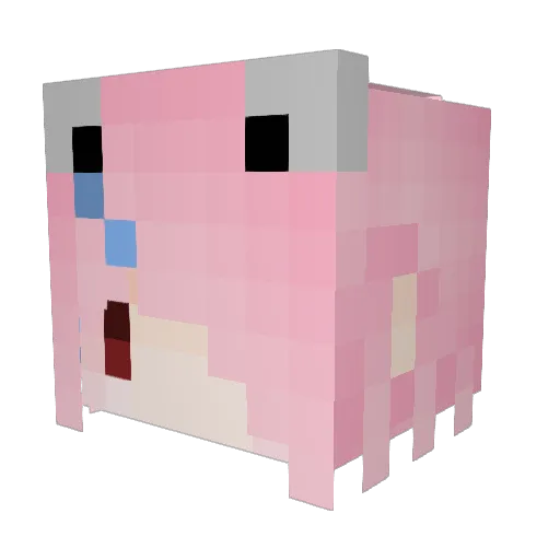 Miao_Mu Minecraft avatar head, 3D render