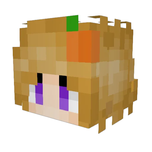 Miara85 Minecraft avatar head, 3D render