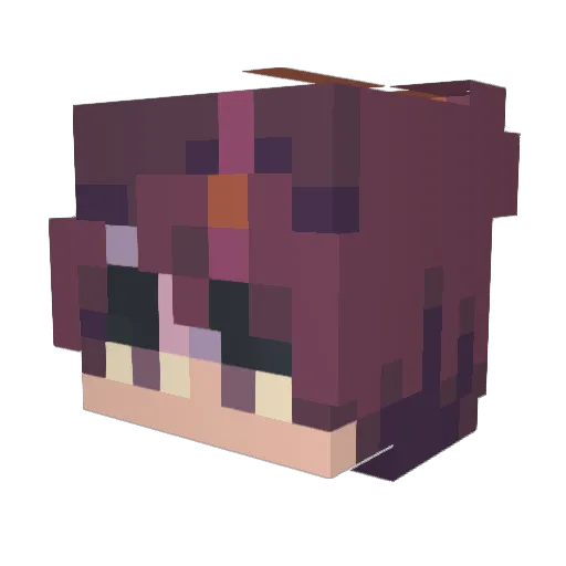 MiasmaTheory Minecraft avatar head, 3D render