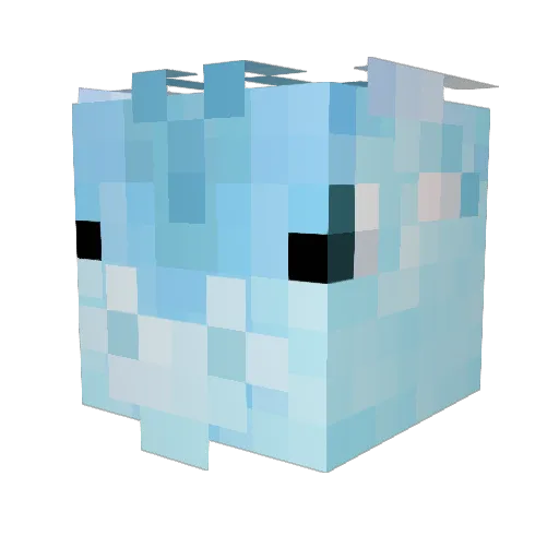 Miasmador Minecraft avatar head, 3D render