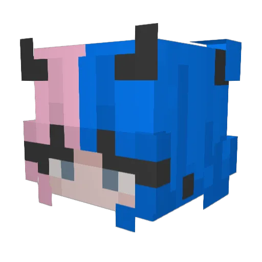 Miathe44 Minecraft avatar head, 3D render