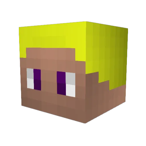 MiaukasFritas Minecraft avatar head, 3D render