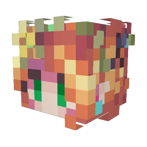 Miav6669 Minecraft avatar head, 3D render