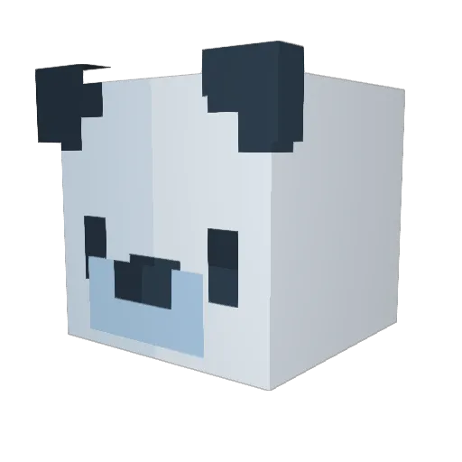 MiaxMonti Minecraft avatar head, 3D render