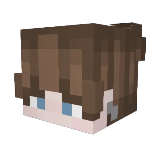 Mibblmob_1 Minecraft avatar head, 3D render