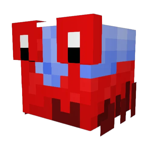 Mibi2kr Minecraft avatar head, 3D render