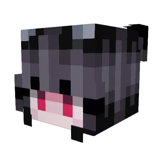MibibiGaming Minecraft avatar head, 3D render