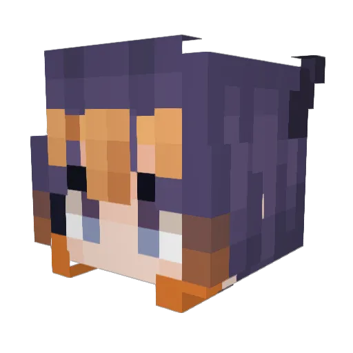 Mibrim Minecraft avatar head, 3D render