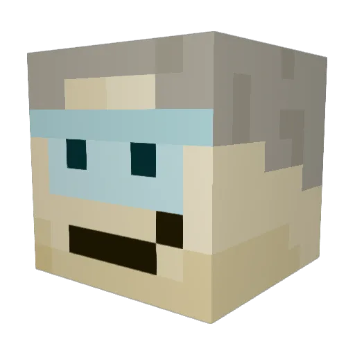 MicaMaca17 Minecraft avatar head, 3D render