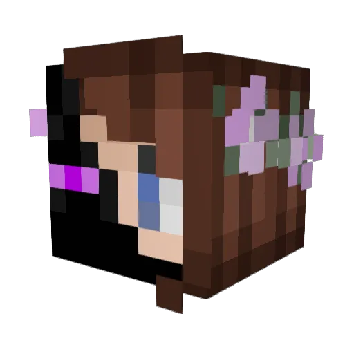 Mica_Gaming Minecraft avatar head, 3D render