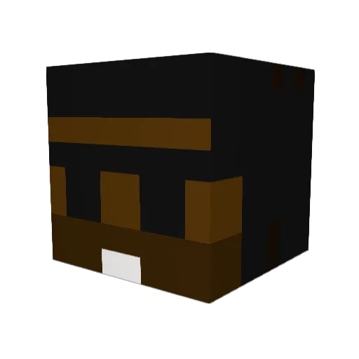 Micah124 Minecraft avatar head, 3D render