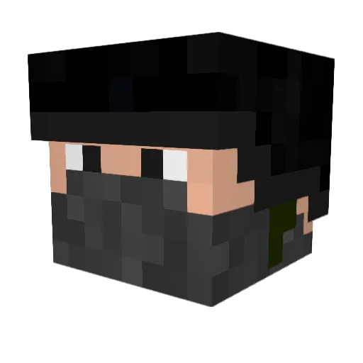 Micah2347 Minecraft avatar head, 3D render