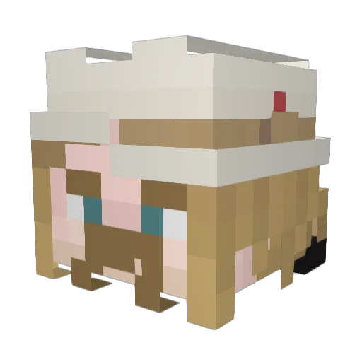 MicahBellIII Minecraft avatar head, 3D render