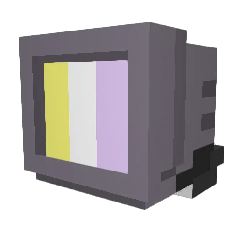 Micah_Moon Minecraft avatar head, 3D render