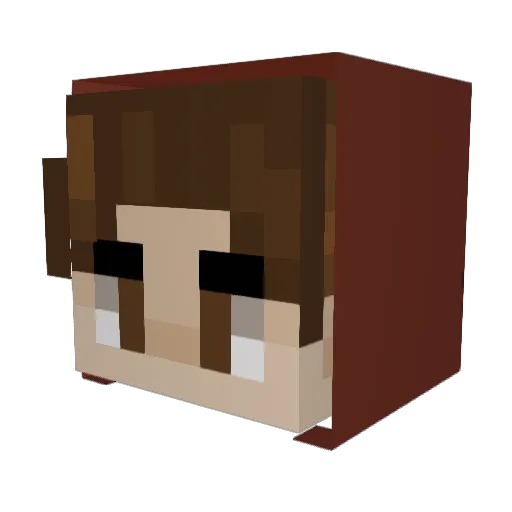 Micah_NB Minecraft avatar head, 3D render
