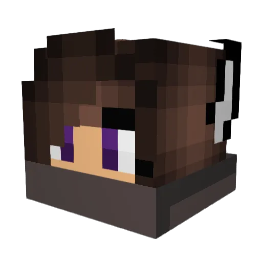 MicahsEcho Minecraft avatar head, 3D render