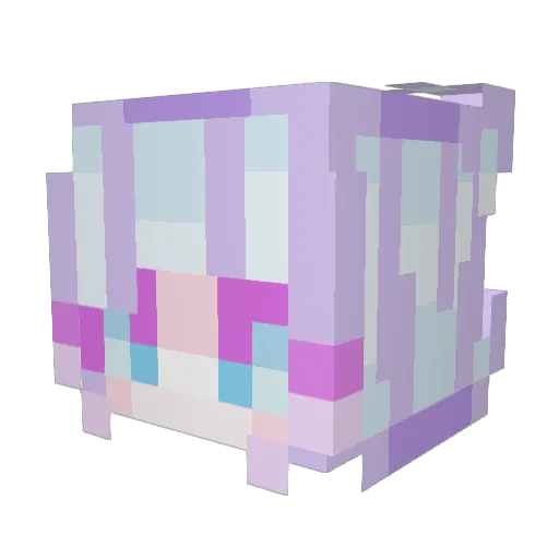 Micaun Minecraft avatar head, 3D render