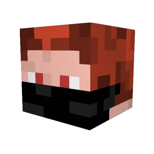 MicchisXD Minecraft avatar head, 3D render