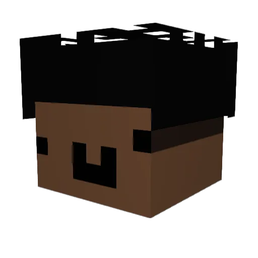 Micciche Minecraft avatar head, 3D render