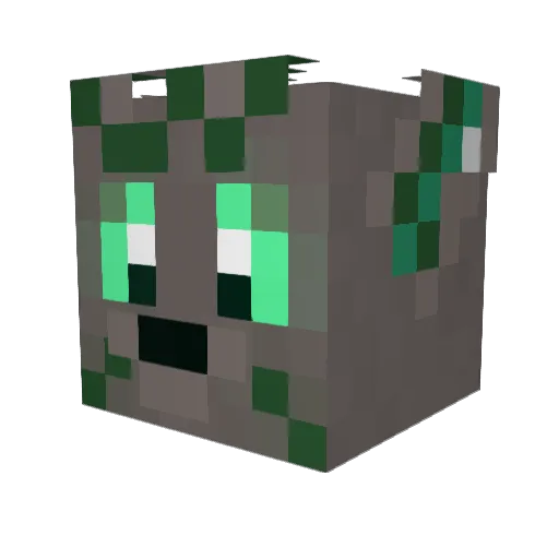 MichKitty Minecraft avatar head, 3D render