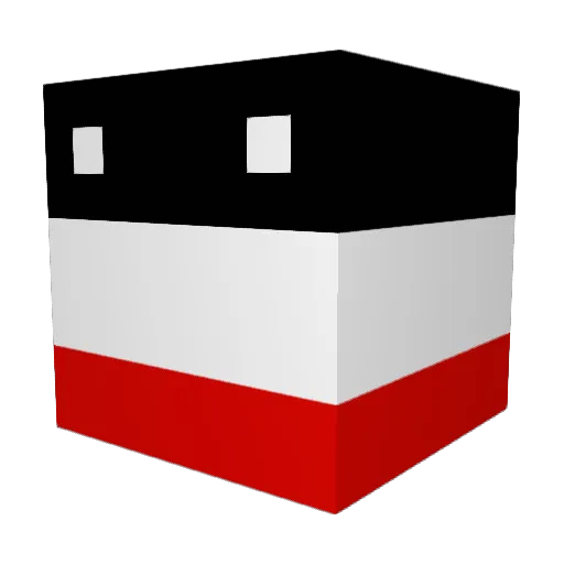 MichWal2010 Minecraft avatar head, 3D render