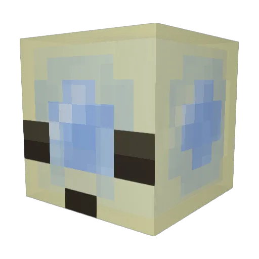 Micha132 Minecraft avatar head, 3D render