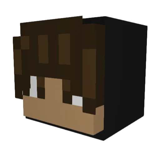 Micha1605 Minecraft avatar head, 3D render
