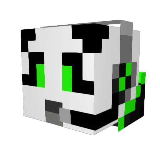Micha1997 Minecraft avatar head, 3D render
