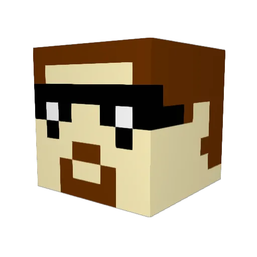MichaS995 Minecraft avatar head, 3D render
