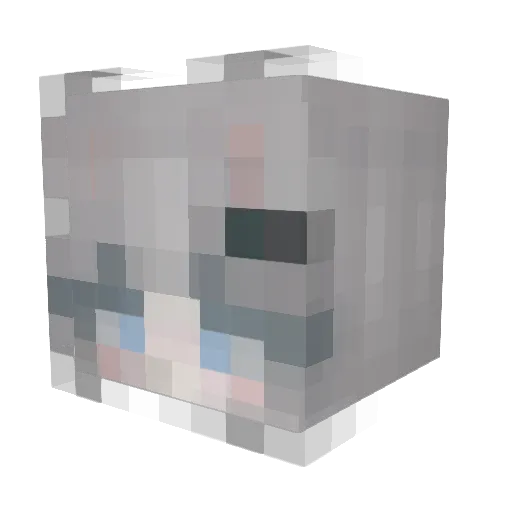 Michael023A Minecraft avatar head, 3D render