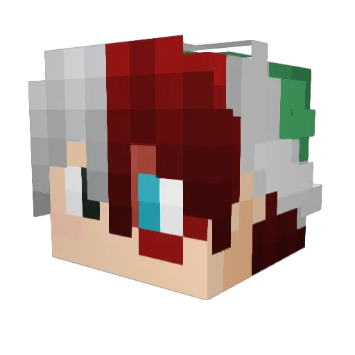 Michael109able Minecraft avatar head, 3D render