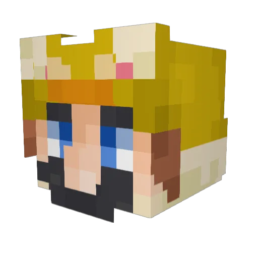 Michael2012 Minecraft avatar head, 3D render