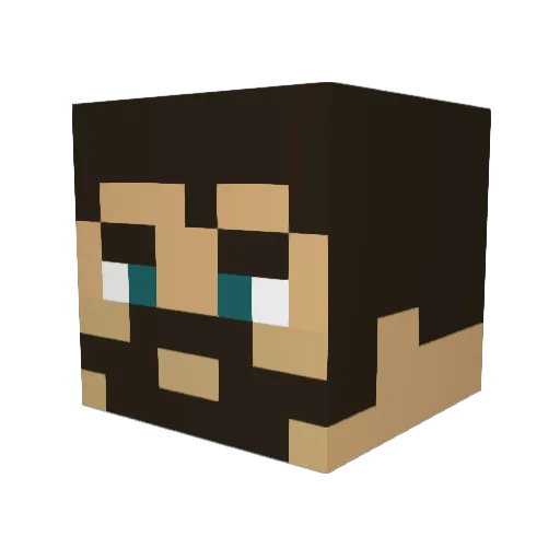 Michael216 Minecraft avatar head, 3D render
