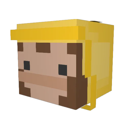 Michael302 Minecraft avatar head, 3D render