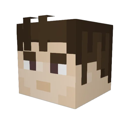 Michael316 Minecraft avatar head, 3D render