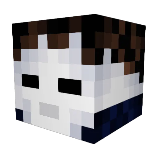Michael826 Minecraft avatar head, 3D render