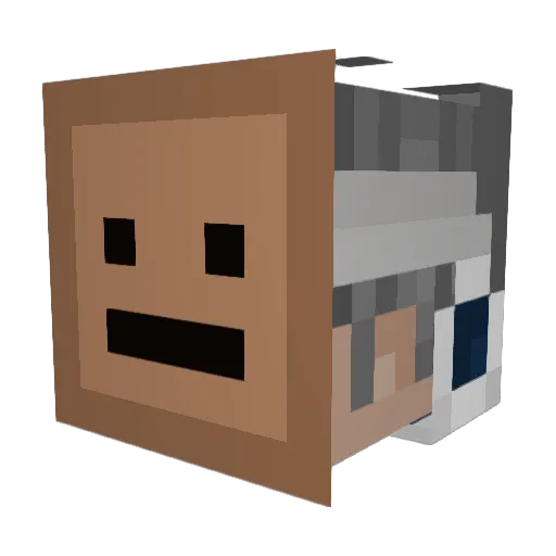 MichaelBoxface Minecraft avatar head, 3D render