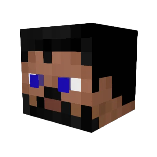 MichaelDC Minecraft avatar head, 3D render
