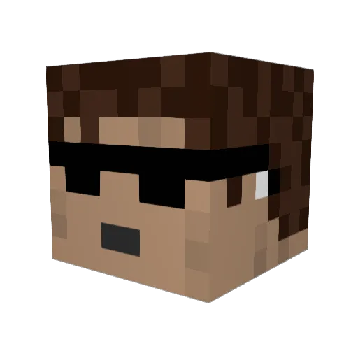MichaelDruz Minecraft avatar head, 3D render