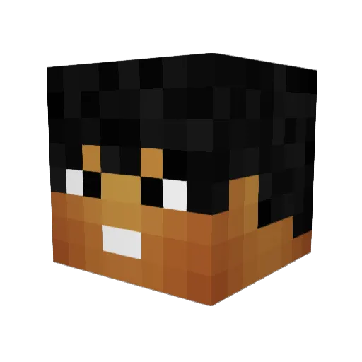 MichaelGuchi Minecraft avatar head, 3D render