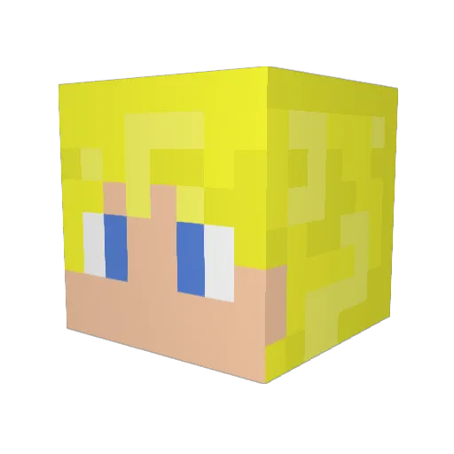MichaelHadenkov Minecraft avatar head, 3D render