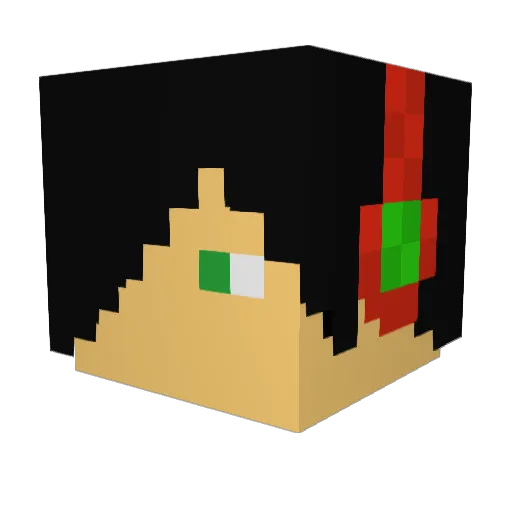 MichaelInfernus Minecraft avatar head, 3D render