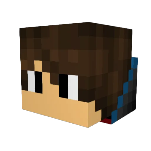 MichaelJShark Minecraft avatar head, 3D render