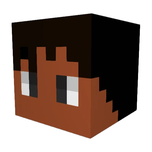 MichaelJackson6 Minecraft avatar head, 3D render