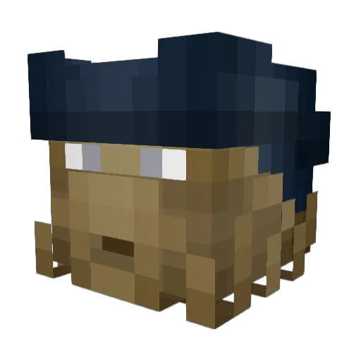 MichaelKS Minecraft avatar head, 3D render