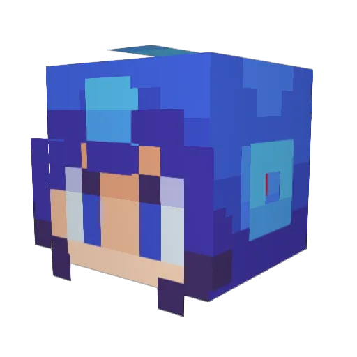 MichaelMacz Minecraft avatar head, 3D render