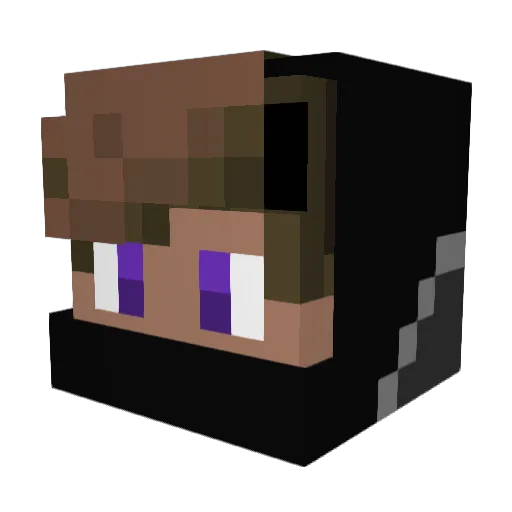 MichaelRPG Minecraft avatar head, 3D render