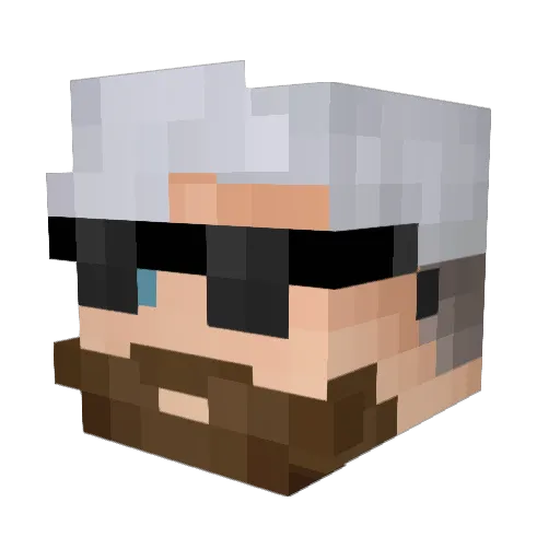 MichaelShipway Minecraft avatar head, 3D render