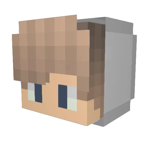 MichaelUM Minecraft avatar head, 3D render