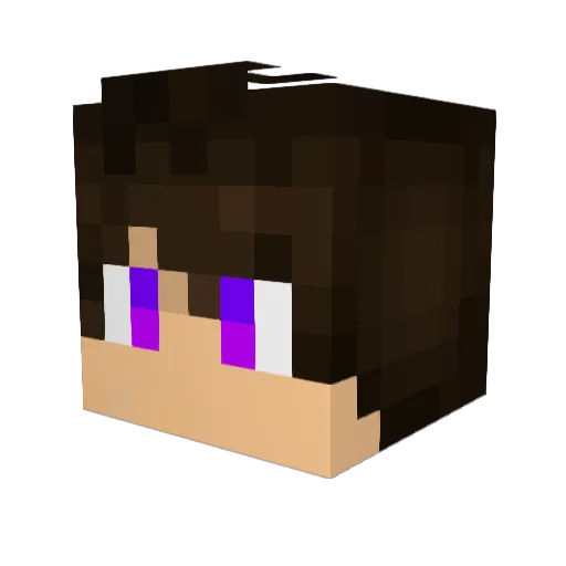 MichaelVixs Minecraft avatar head, 3D render